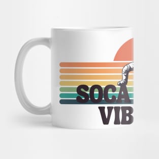 Soca Vibes Astronaut White Background Mug